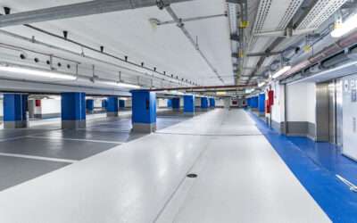 Partial renovation in Munich underground car park